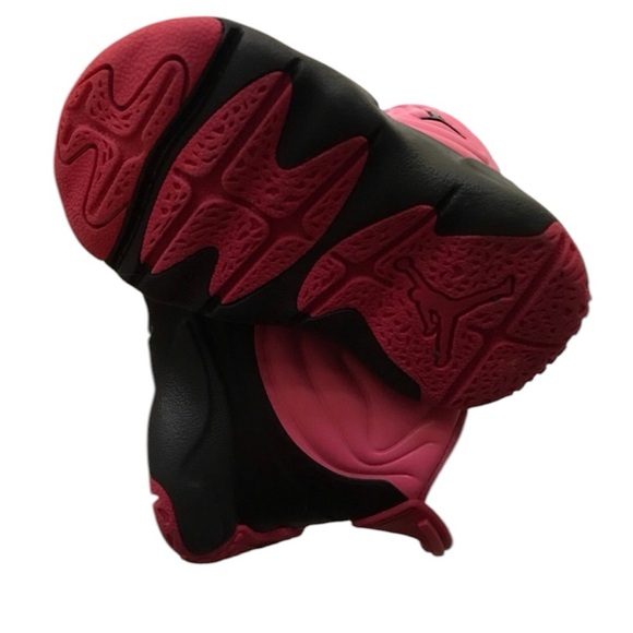 Jordan Pink and Black High-Top Sneakers with Velcro Closure - Picture 4 of 4